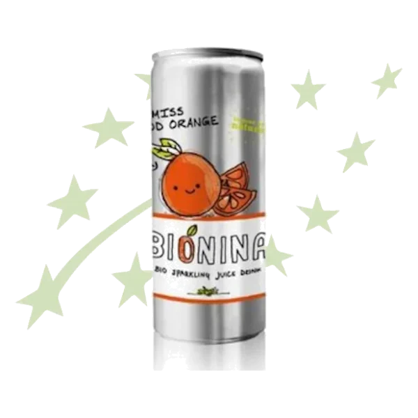 Bionina Blood Orange Bio Cans 12 × 33 cl