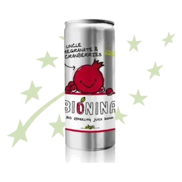 Bionina Pommegranate Bio Cans 12 × 33 cl