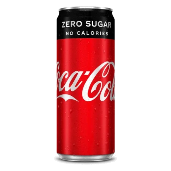 Coca-Cola Zero Sleek Cans 4 × 6 × 33 cl