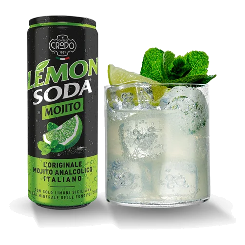 Crodo Lemon Soda Mojito Cans 24 × 33 cl