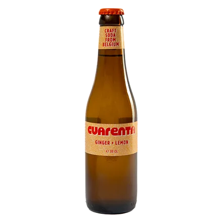 Cuarenta Ginger X Lemon Craft Soda 24 × 33 cl