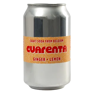 Cuarenta Ginger X Lemon Craft Soda Cans 24 × 33 cl