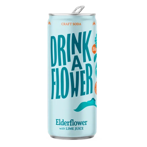 Drink A Flower Elderflower Bio Cans 12 × 25 cl