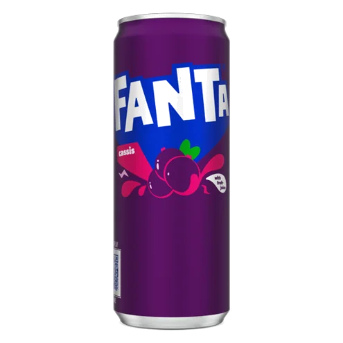 Fanta Cassis Sleek Cans 24 × 33 cl