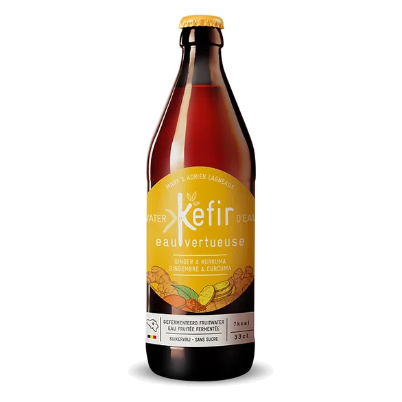 Kefir Eau Vertueuse Gingembre 24 × 33 cl